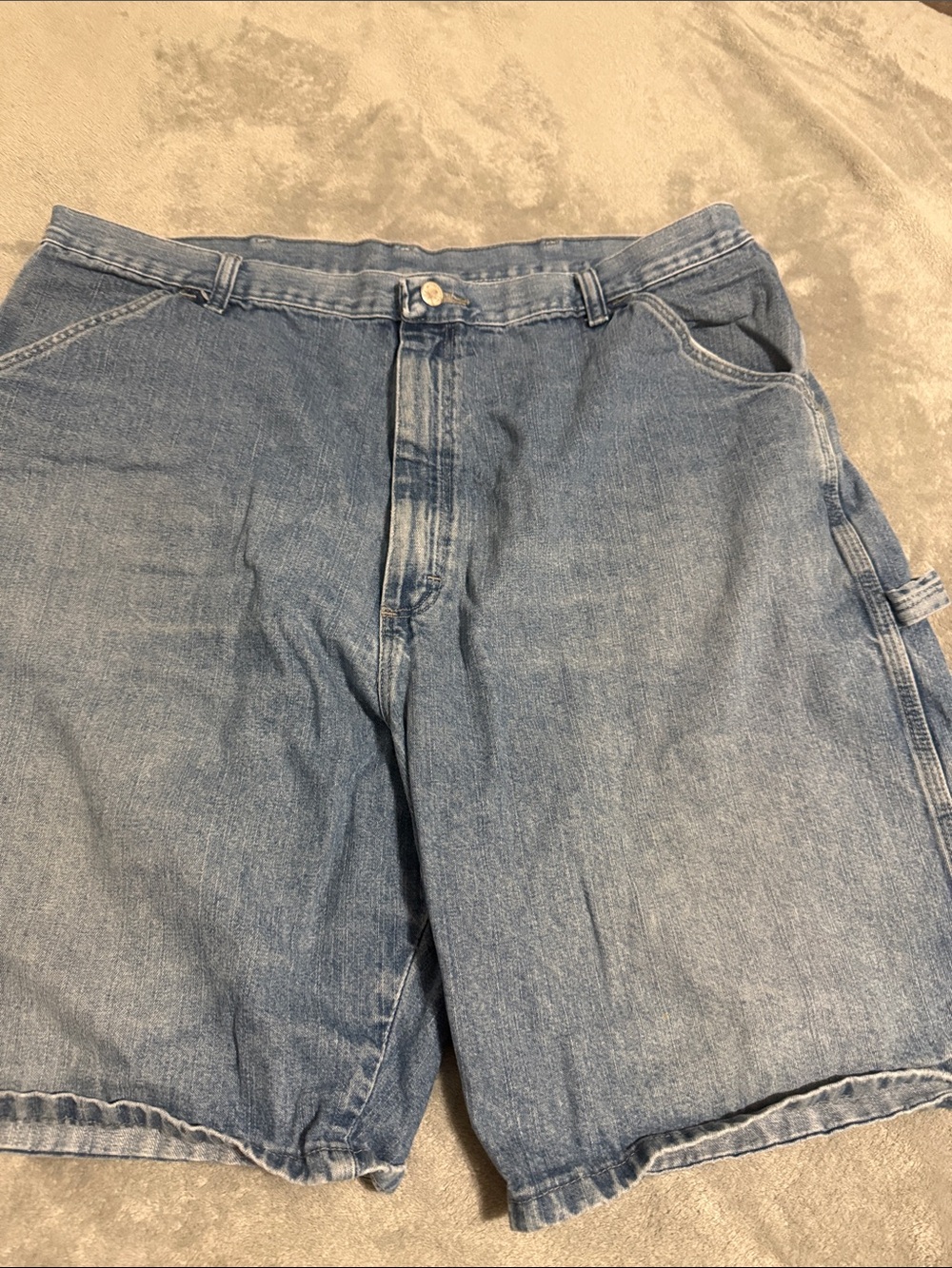 Wrangler Light Blue Denim Carpenter Shorts